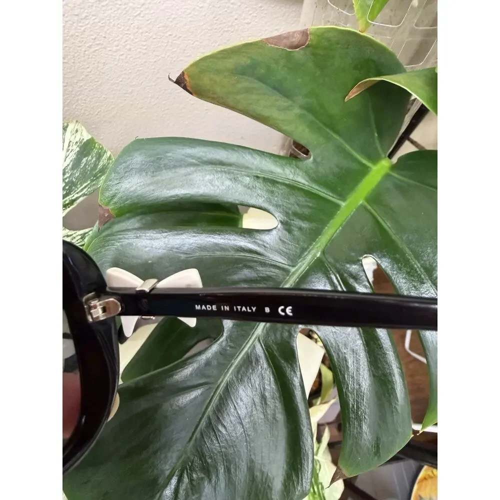CHANEL Bow Sunglasses 5171-C Black w/ White Bow CC Logo – 60mm